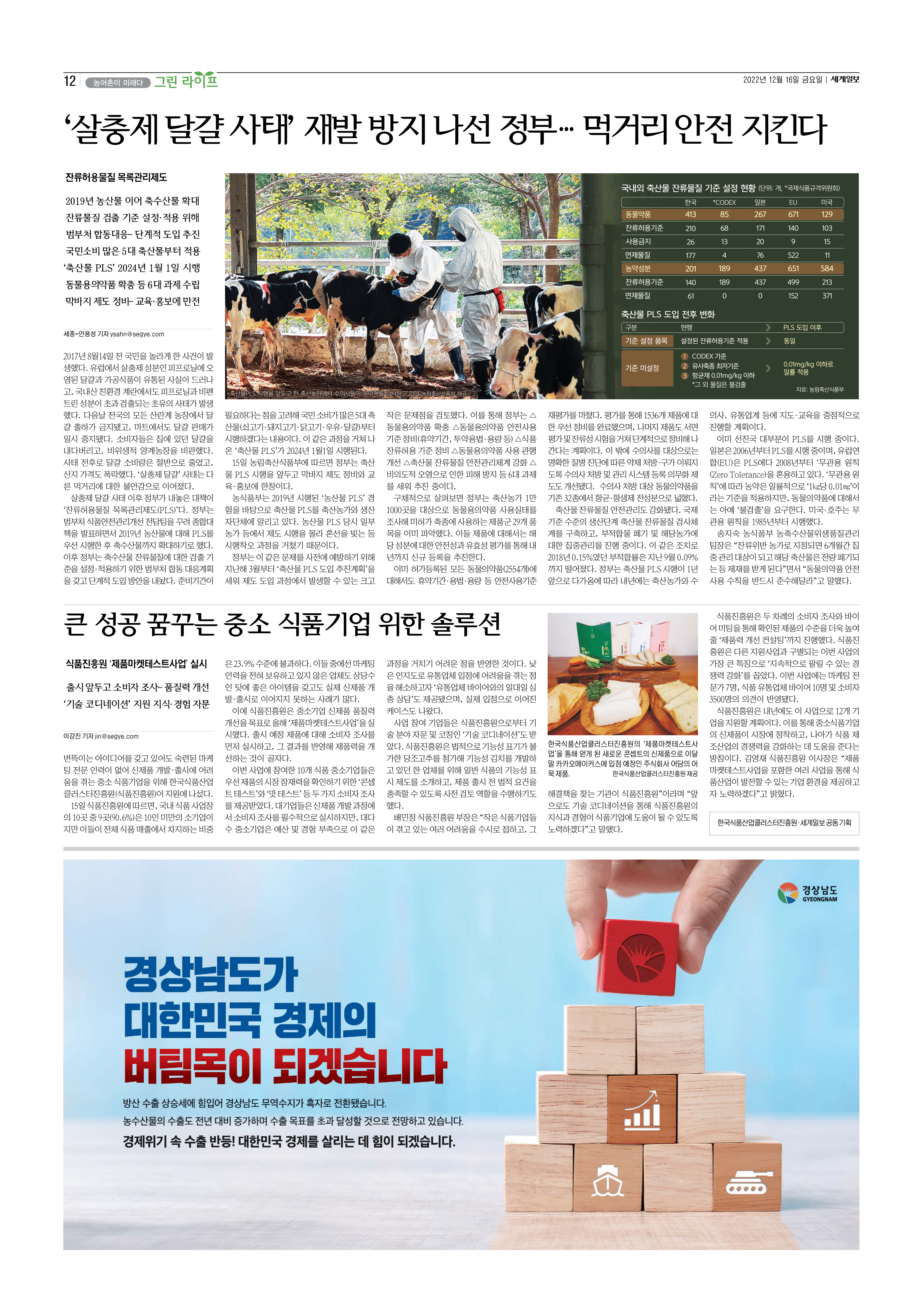 (12.16) 큰 성공 꿈꾸는 중소 식품기업 위한 솔루션(세계일보)_1